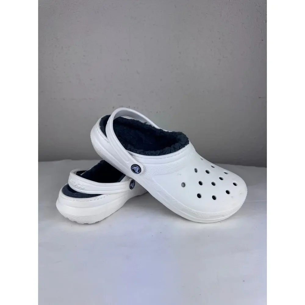 Crocs Insulated White with Grey Junior size 6